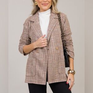 H6 new hem and thread blazer gorgeous nwt small medium large boutique